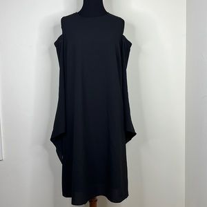 PERIPHERY Black Vintage Cold Shoulder Dress 10